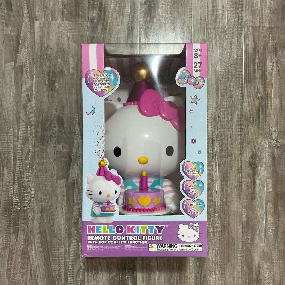 !NEW SALE! Hello Kitty Birthday Celebration Remote Control Moving Kitty Gift Set